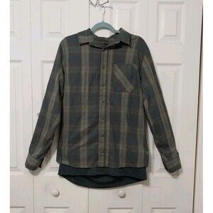 Vertx Men's Guardian Stretch LS Shirt Built in Liner Medium Plaid Gray  VTX1442